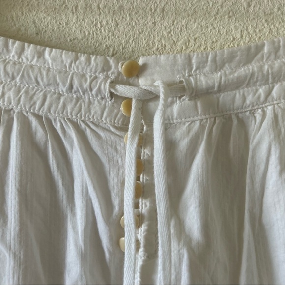 J. Crew Women’s Midi Dress Sz 0 Cotton Ivory Button Back Cottage core Western - Picture 6 of 13